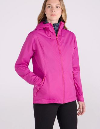 Mountain Warehouse Womens Mountain Warehouse Womens/Ladies Swerve Packaway Waterproof Jacket - Pink - Size: 14
