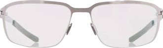Mykita NO1-JONAS-SHINNY-SILVER Demo Pilot Unisex Eyeglasses NO1-JONAS 051 53