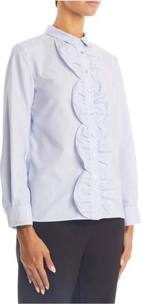 Alessia Santi Stijlvolle Overhemden Collectie - Dames - Overhemden - Blauw - S - Overhemden