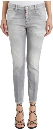 Dsquared2 Dames, Jeans, Grijs, Maat: 3XS Denim