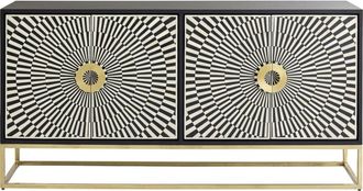 Kare Design Aparador madera y hueso 160x40cm