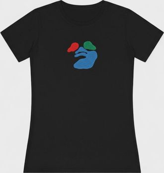 Off-white Womens Off-White Face Logo T-shirt Black - Size: 10/8