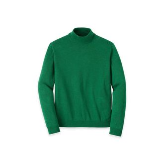 Paul Fredrick Supima Cotton Mock Neck Sweater in Green at Nordstrom, Size Xx-Large