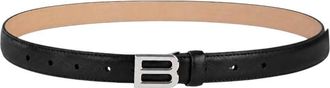 Balenciaga Black Logo Buckle Belt