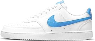 Nike Mens Court Vision Low Next Nature Sneaker, White Lt Photo Blue, 9.5 UK