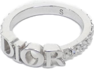 Dior Silver Clear Band Ring (Pre-Owned)