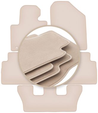OEM Alfombrillas Premium Beige Para: Kia Sorento Iii 7 Plazas 2015