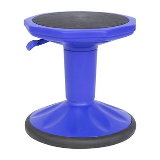 Flash Furniture Adjustable Height Kids Active Stool with Bottom in Blue, 14 - 18 Seat Height