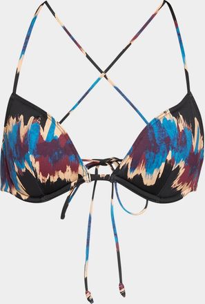 Ulla Johnson Floria Ikat Tie Bikini Top