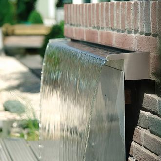 PRIMROSE Stainless Steel Sheer Descent Waterfall Cascade Rear Supply 120cm in Silver