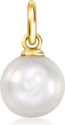 RS Pure by Ross-Simons 7-7.5mm Cultured Pearl Charm in 14kt Yellow Gold