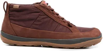 Camper Peu Pista GM high-top sneakers - men - Suede/Recycled Nylon/Recycled PET/Recycled Cotton/Rubber - 40 - Brown