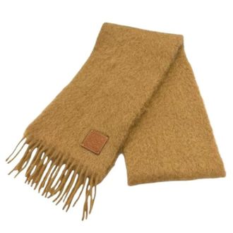 Loewe Pre-owned Stole - Dames - Pre-owned - Bruin - Maat: ONE Size Wol