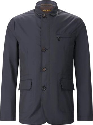 Moorer Light Jassen - Heren - Zomerjassen - Blauw - XL - Leer - Jassen