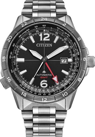 Citizen Promaster Air Gmt Mens Silver Watch NB6046-59E Stainless Steel (archived) - One Size