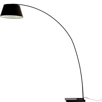 Kenay Home L&aacute;mpara de pie porcel&aacute;nico - metal negro 195 x 210 cm