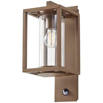 Lucande Lucande - L&aacute;mpara De Pared Exterior ferda En Marr&oacute;n Aluminio