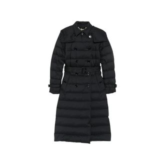 Burberry Abrigo Largo Acolchado de Nailon Audley - Coats - Mujer - Negro - S