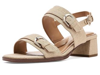 Easy Spirit Hadiya Womens Dress Sandals Light Natural Linen : 7.5 M (B), Leather