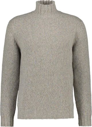 Fedeli Onda Turtleneck - Heren - Truien - Grijs - Maat: 3XL Wol