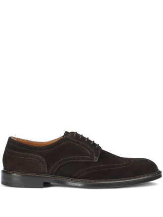Doucal's suede Derby shoes - Brown