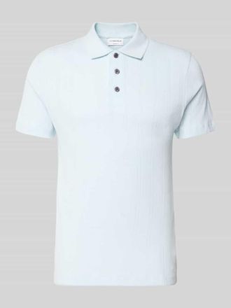 Lindbergh Lindbergh Regular Fit Poloshirt mit kurzer Knopfleiste in Hellblau, Gr&ouml;&szlig;e XXXL
