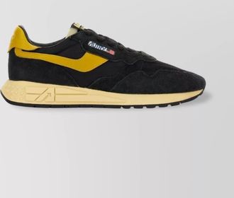 Autry sneakers with suede panels and contrast heel