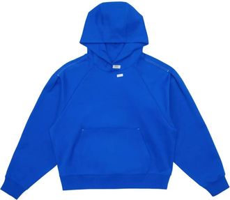 Ader Error logo hoodie - unisex - Polyester/Cotton - S - Blue