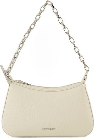 Alexander McQueen Womens Shoulder Bag Beige Calfskin