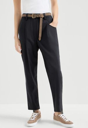 Brunello Cucinelli Five-pocket Track trousers in Black at Nordstrom, Size 52 It