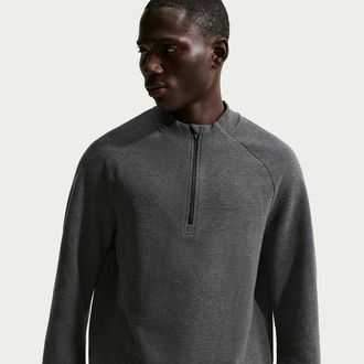 Nike Mens Par Therma-FIT 1/2-Zip Golf Top in Black | IB0303-010