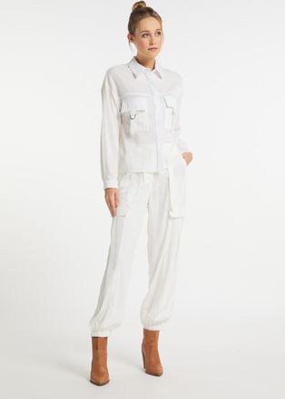 Dreimaster Dreimaster Blouse Dames wit