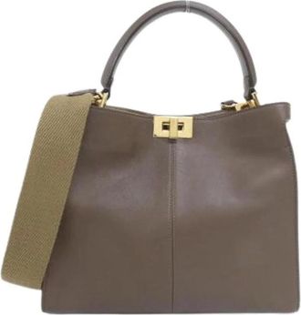 Fendi Pre-owned Handbags, female, Brown, Size: ONE SIZE Pre-owned Vintage Handbag