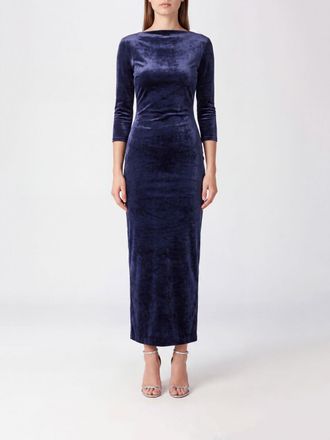 Giorgio Armani Slim Fit Velvet Midi Sheath Dress with V-Back