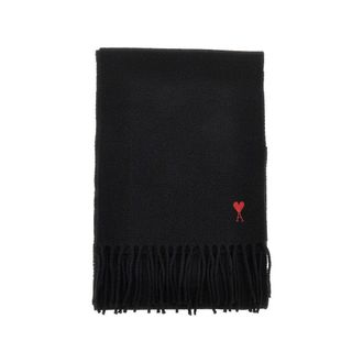 Ami Ami de Coeur embroidery wool scarf Man One Size