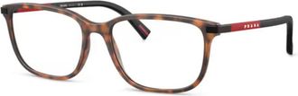 Prada tortoiseshell-effect glasses - Brown