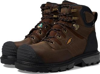 Keen Mens KEEN Camden Dark Earth Black Leather Waterproof Work Boots ZOGG2077