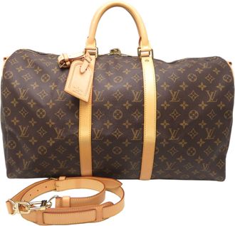 Louis Vuitton Brown Monogram Boston Bag (Pre-Owned)