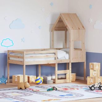vidaXL Armario Bodo Madera Maciza De Pino Gris 99x535x173 Cm