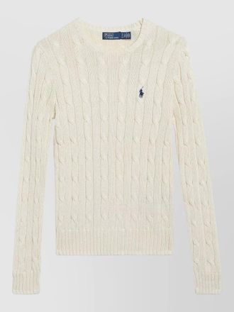 Polo Ralph Lauren cable knit jumper ribbed cuffs hem