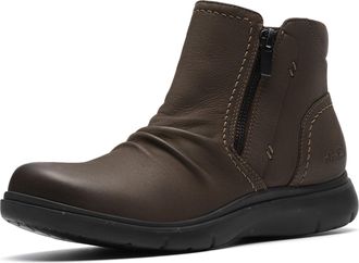 Clarks Womens Certina Ruby Ankle Boots, Dark Grey Leather, 8.5 Wide