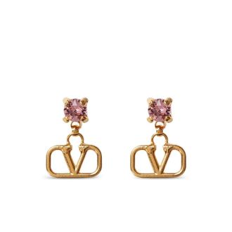 Valentino Garavani VLogo Signature Crystal-embellished Earrings