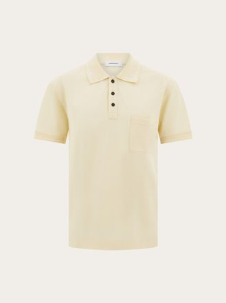 Ferragamo Uomo Polo con Gancini Bianco