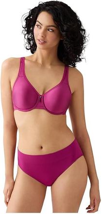 Wacoal Basic Beauty Full Figure Underwire Bra Womens Bra Berry Fizz : 40DDD, Microfiber/Nylon/Spandex