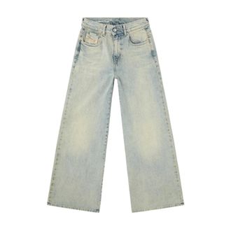 Diesel Wide Jeans, female, Blue, Size: W27 1978 D-Akemi Jeans