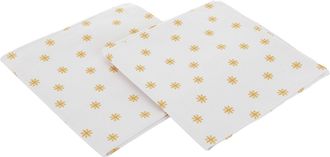 KASANOVA Set 2 tovaglioli alberi Natale bianco in cotone