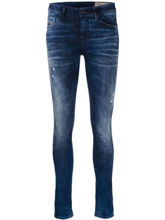 Diesel Jeans met vervaagd effect - Blauw