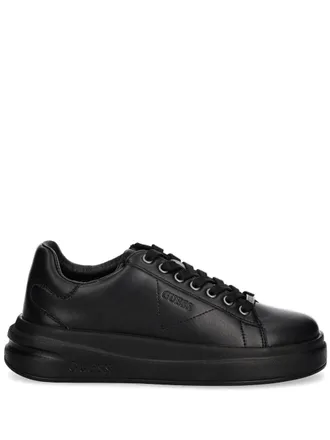 Guess Co logo-embossed sneakers - women - Leather - 36 - Black