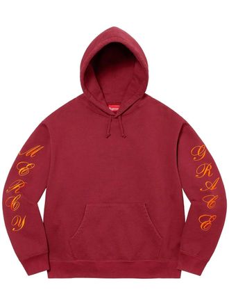 SUPREME Patches Spiral hoodie - men - Fabric - L - Red