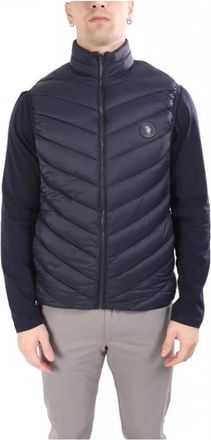 U.S.Polo Association Winterjas - Heren - Bodywarmers - Blauw - L - Jassen